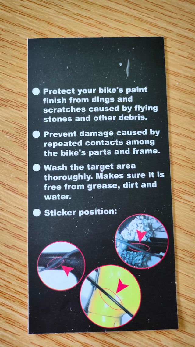 Protector cuadro bicicleta MTB y carretera