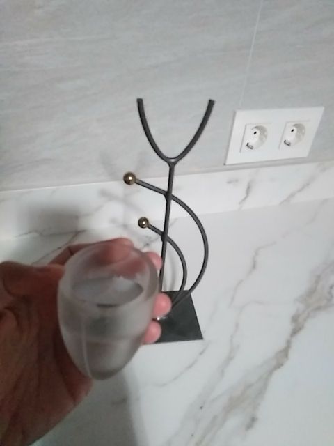 candelabro forja gris