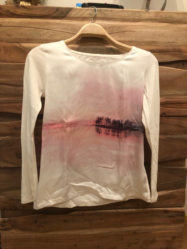 Camiseta Carol color blanco roto