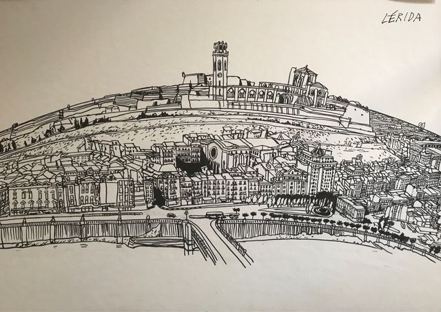 Ilustración skayline Lleida