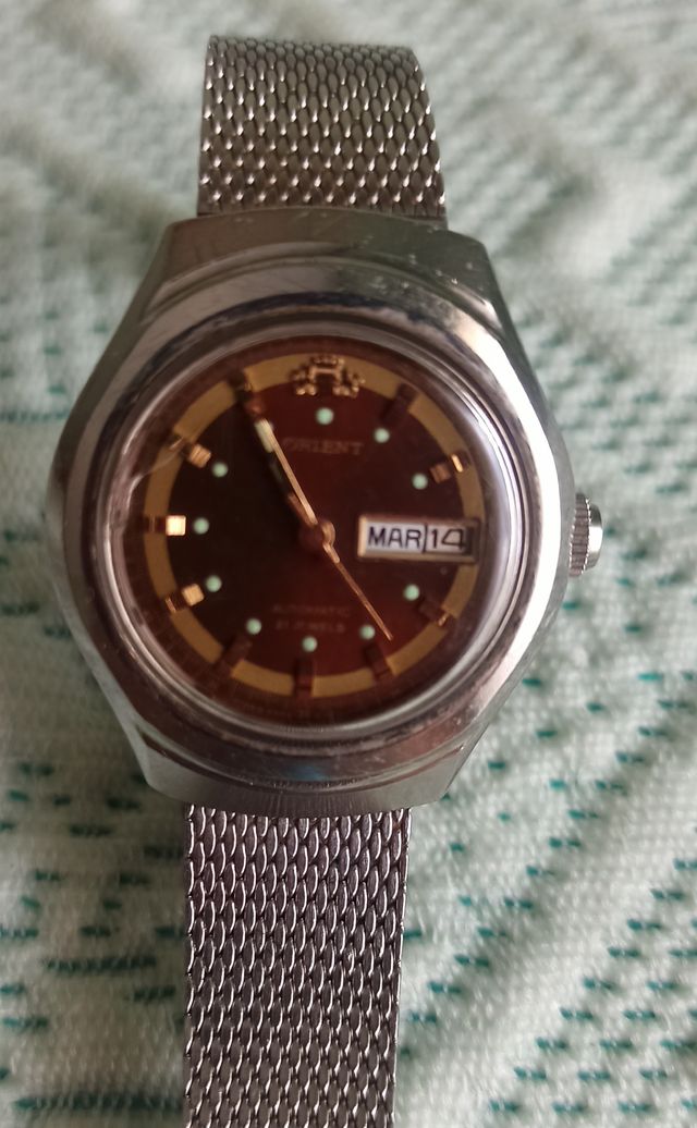 reloj señora orient 21 jewels automático vintage