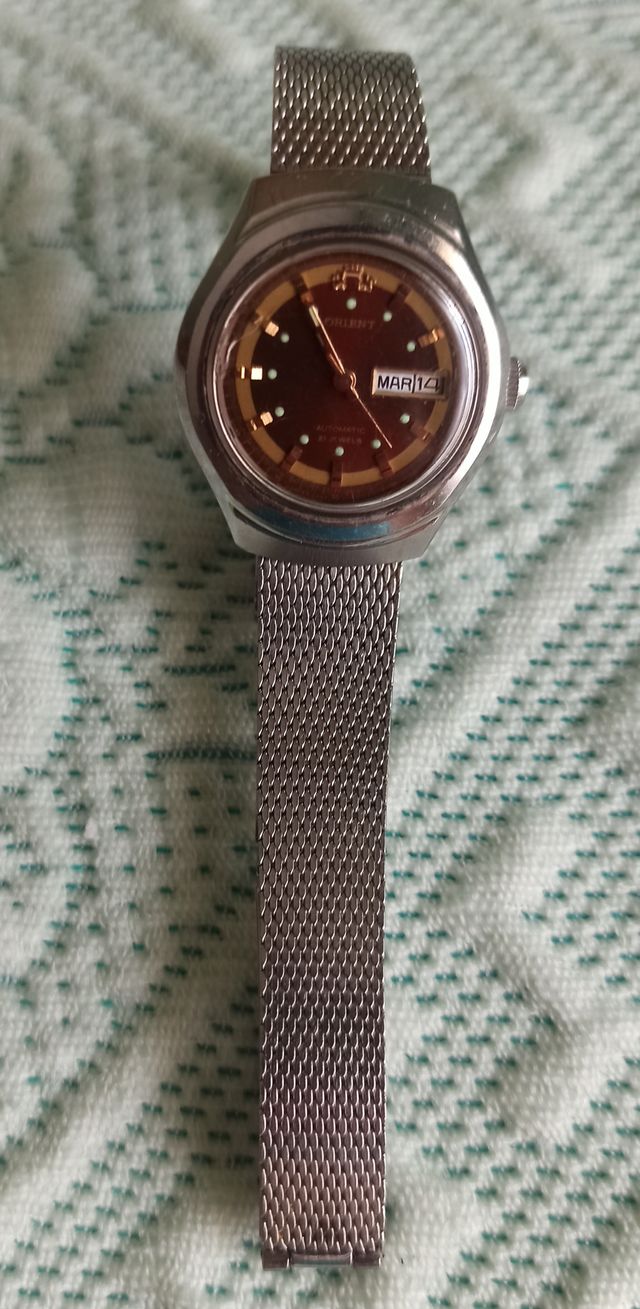 reloj señora orient 21 jewels automático vintage