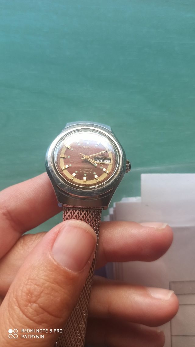 reloj señora orient 21 jewels automático vintage