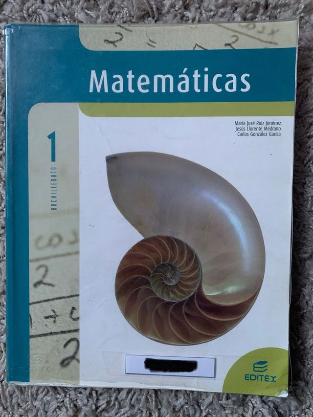 Matemáticas Bachillerato 1. ISBN en las fotos