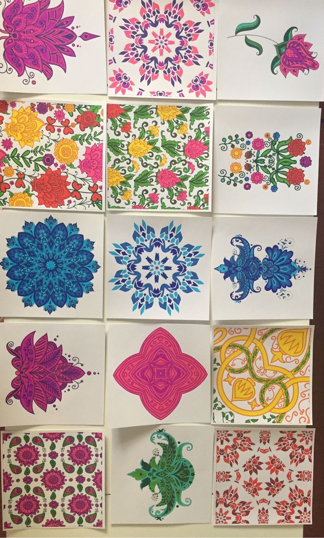 Láminas decorativas a mano