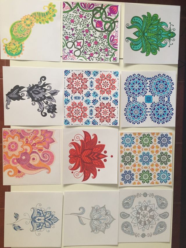 Láminas decorativas a mano