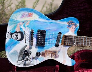 Guitarras pintadas a mano de segunda mano por 1 EUR en Silla en WALLAPOP