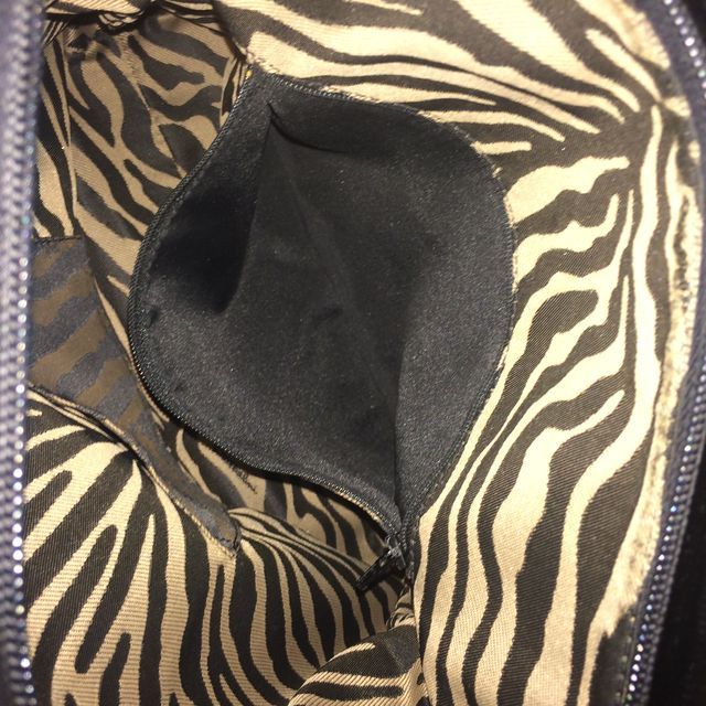 BOLSO BRACCIALINI LONETA NEGRA CON LABRADOS COLOR