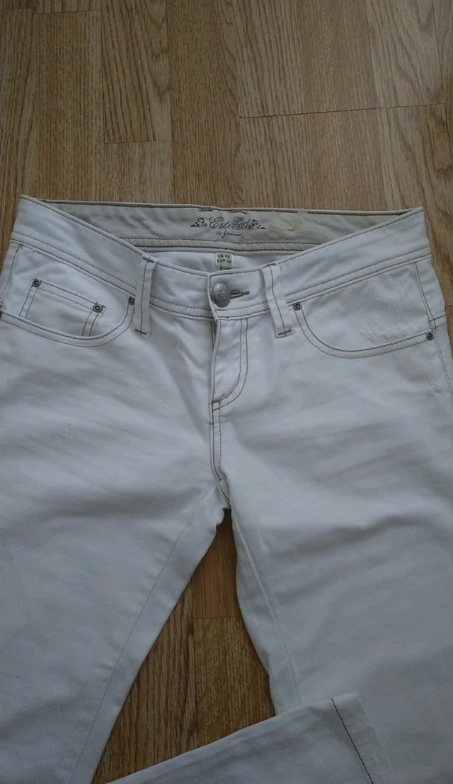 pantalón blanco Stradivarius t:34, como nuevo!!