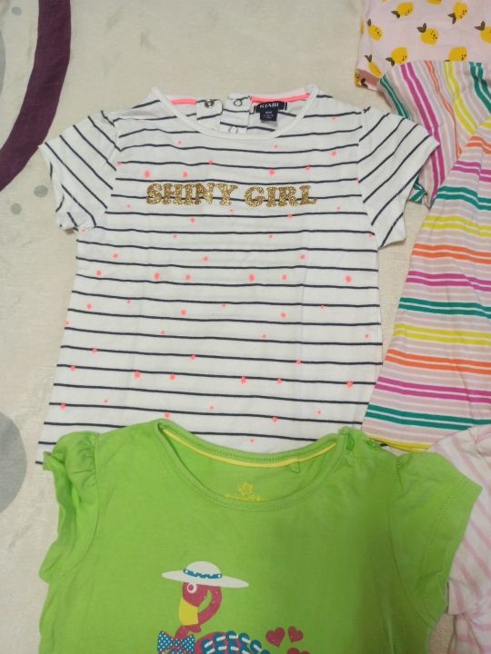 Camisetas de manga corta para niña 12- 24 meses