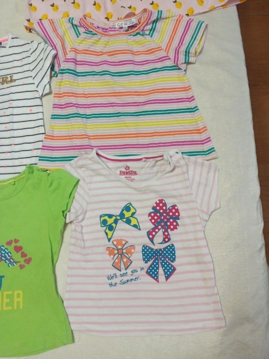 Camisetas de manga corta para niña 12- 24 meses