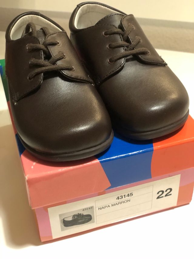 Zapato niño todo piel nuevos