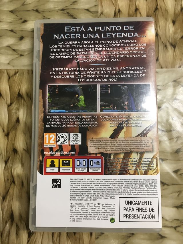 Promo PSP White Knight Chronicles Origins