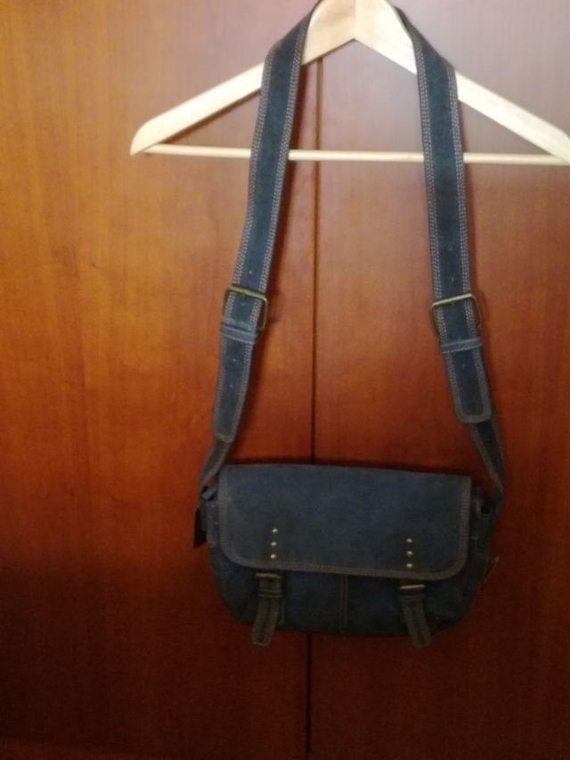 Bolso piel serraje