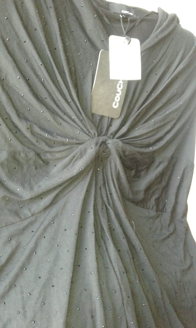 Blusa Camiseta de fiesta de noche negro