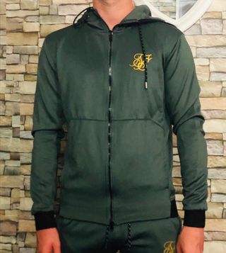 SikSilk Borg 1/4 Zip Track Top - Grey Marl