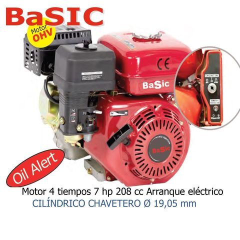 MOTOR GASOLINA 7 HP 208CC A. ELÉCTRICO