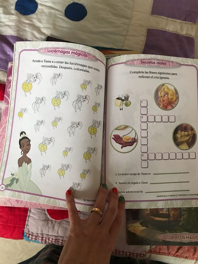 Libros actividades pasatiempos princesas Disney