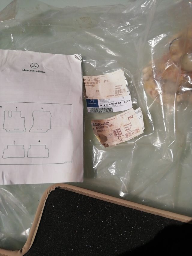 Alfombrillas Mercedes serie E nuevas