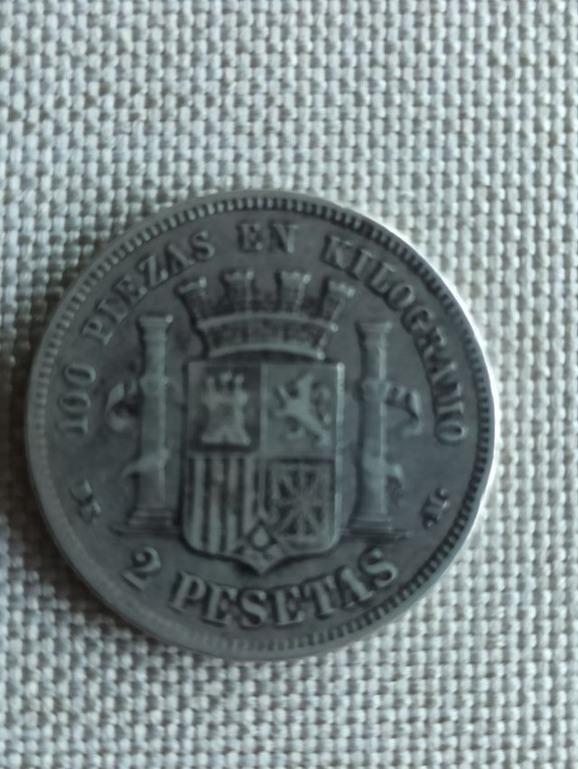 2 pesetas 1870