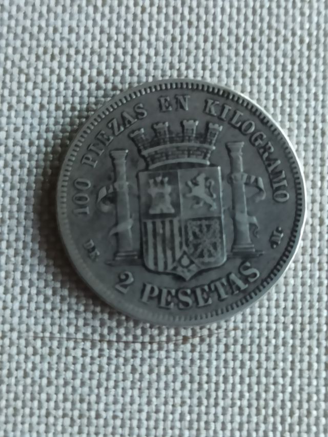 2 pesetas 1870