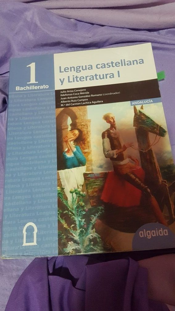 libro de lengua 1 bachillerato algaida Andalucía