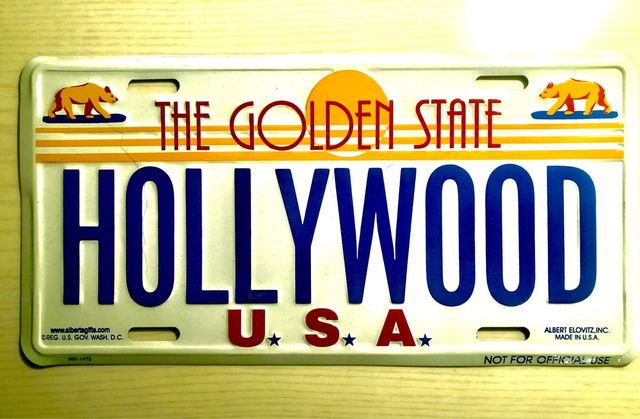 Placa decorativa Hollywood Los Ángeles