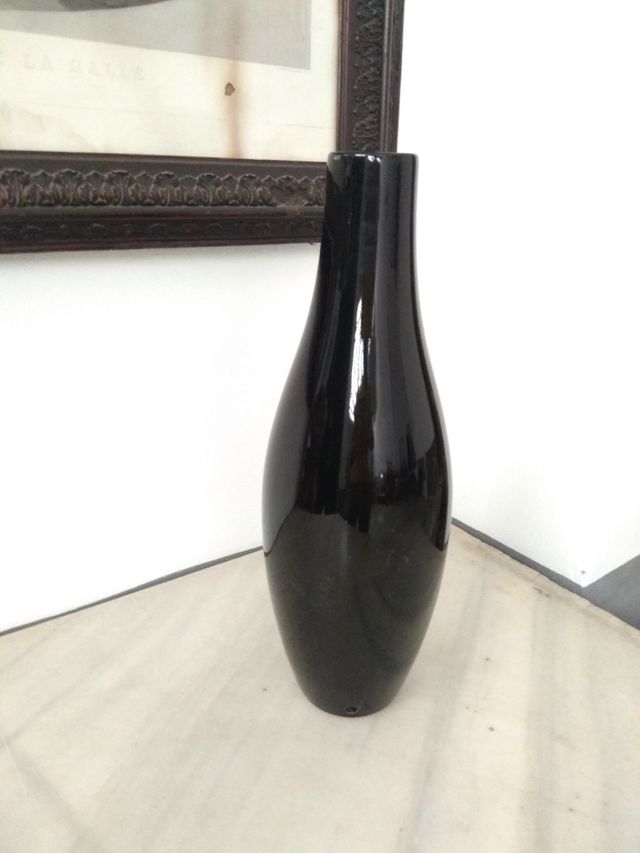 Base para pié de lámpara de cerámica vidriada