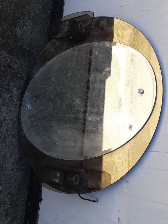 espejo baño con dos apliques