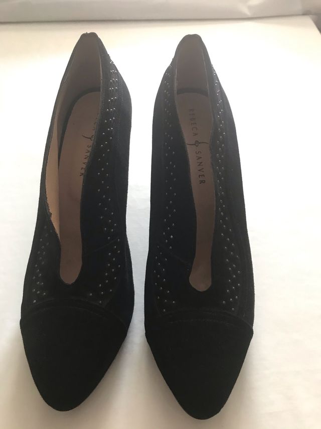 Zapato de mujer  en piel tipo ante