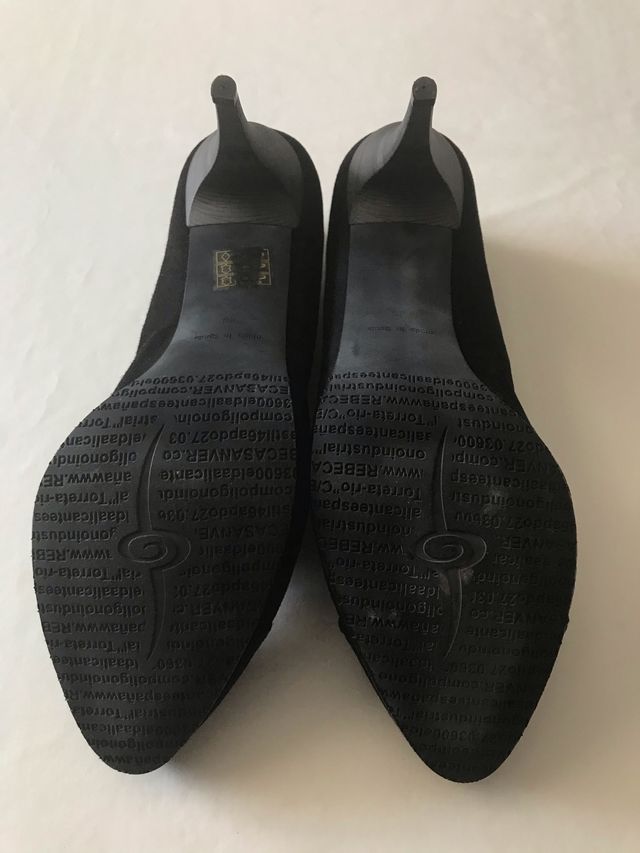 Zapato de mujer  en piel tipo ante