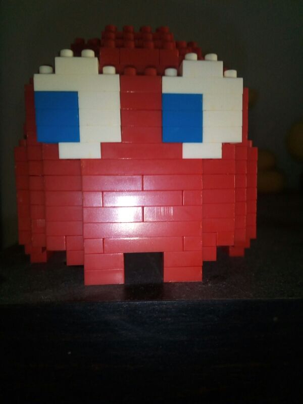 Figura fantasma Pacman de lego