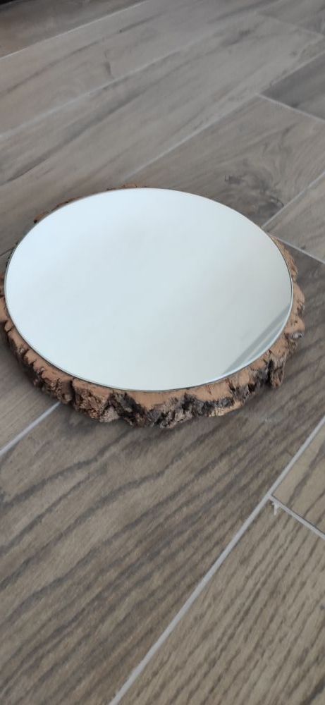 pack de 2 espejos en madera maciza