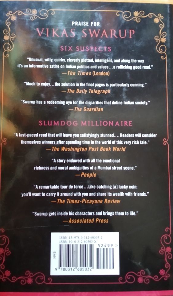 Libro en inglés Six Suspects de Vikas Swarup