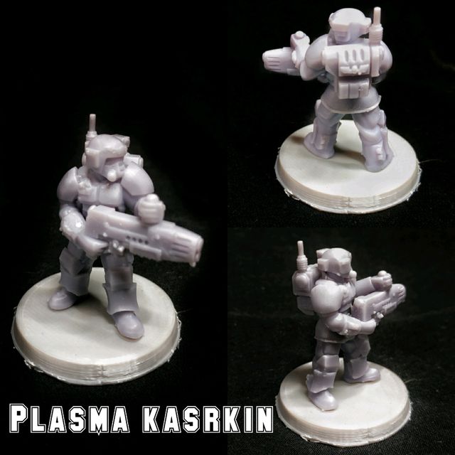 Warhammer 40K Astra Militarum Tempestus Scions pistola de plasma