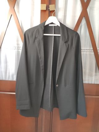 Blazer a cuadros gris Pull\u0026Bear de segunda mano – it.closet