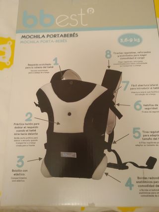Mochila portabebés bbest de segunda mano por 25 EUR en Valencia en WALLAPOP