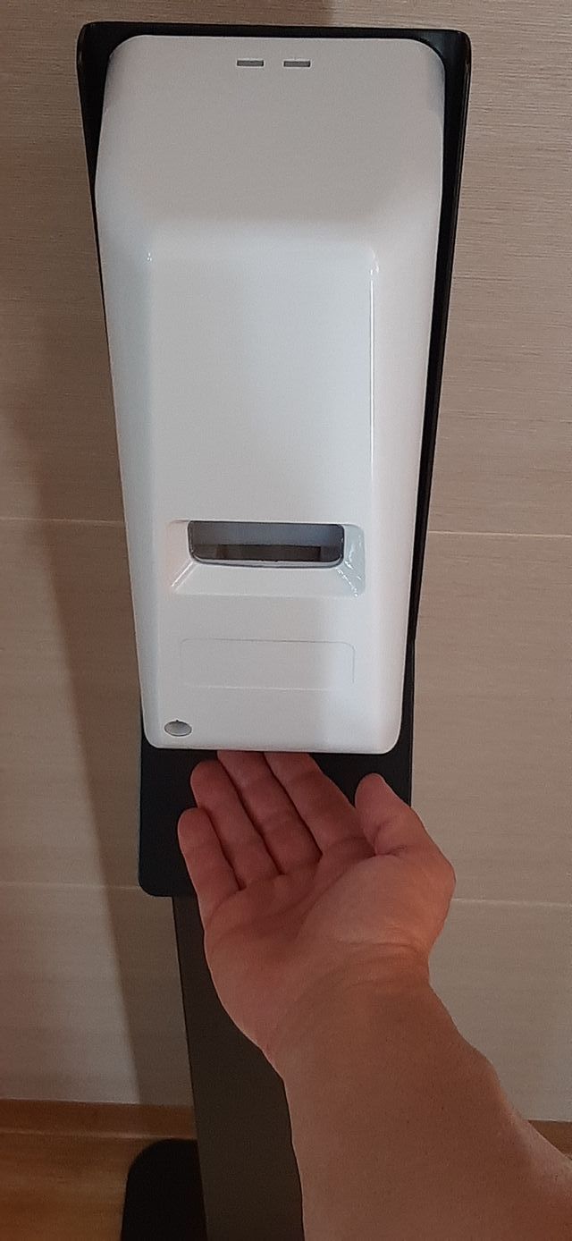 dosificador de gel automatico  pie