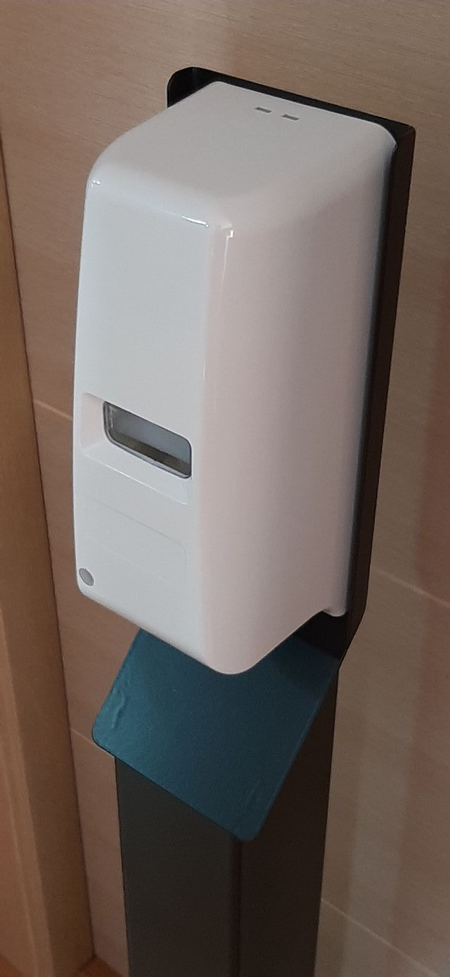 dosificador de gel automatico  pie