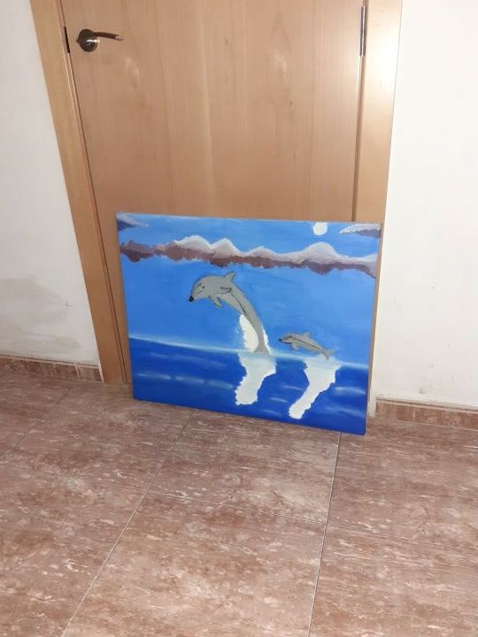 vendo cuadro pintado al oleo