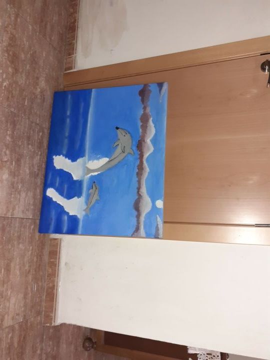 vendo cuadro pintado al oleo