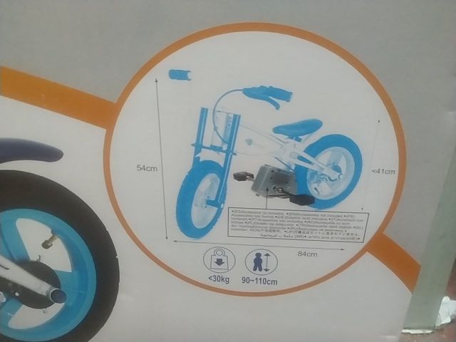 Bicicleta sin  pedales.Imaginarium.