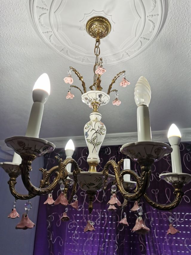 Lámpara de techo de porcelana