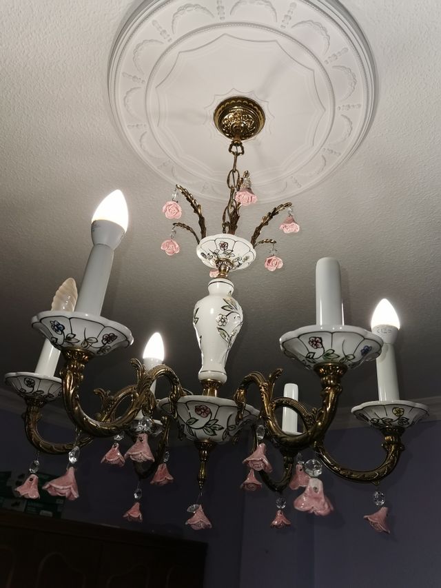 Lámpara de techo de porcelana