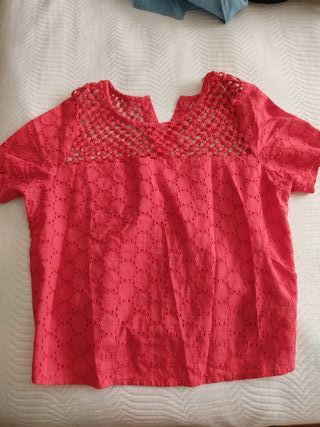 blusas rojas zara