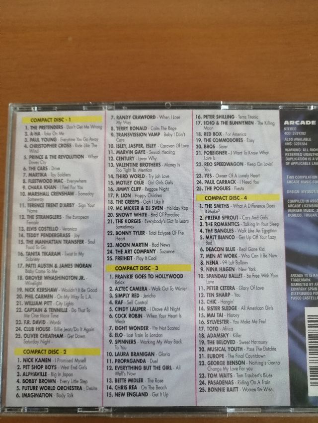 "Los 100 mayores éxitos de los 80"