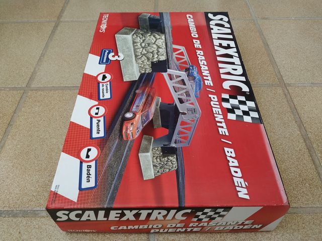 SCALEXTRIC TECNITOYS, CAMBIO RASANTE-PUENTE-BADEN.