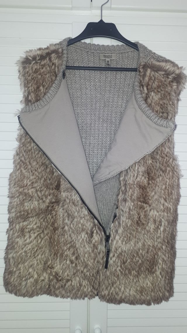 CHALECO PELO Y PUNTO