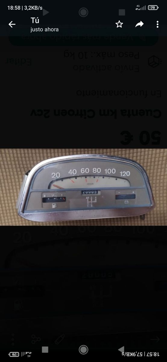 Cuenta km Citroen 2cv