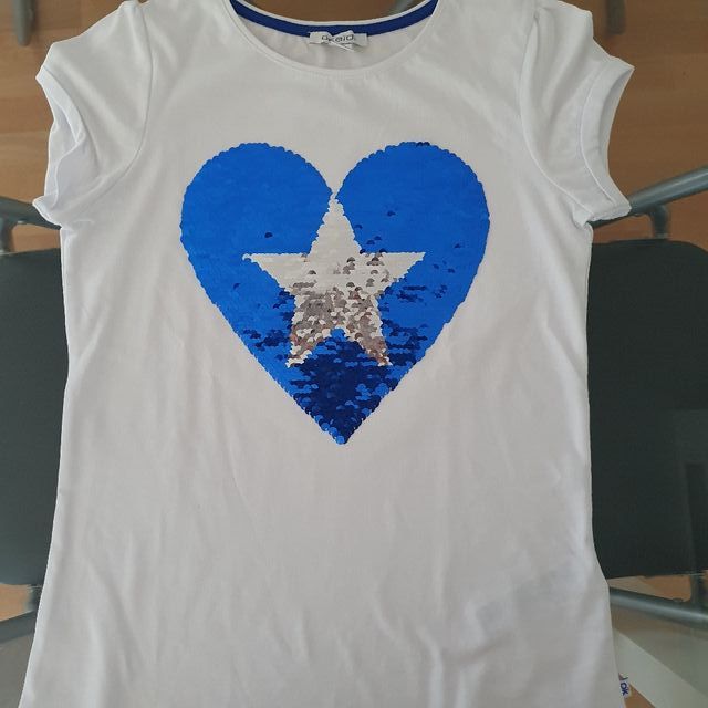 Camiseta lentejuelas niña